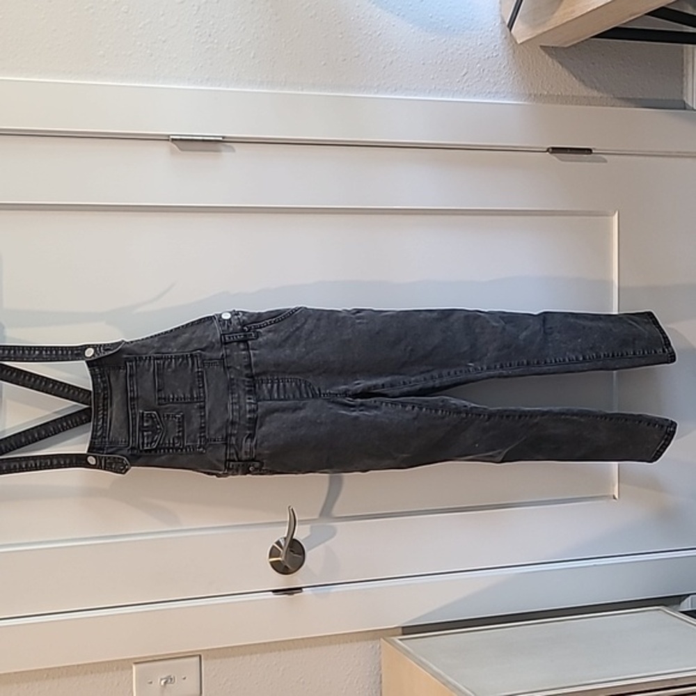 Free People‎ Denim Jumpsuit | Size 25 | Distressed faded black​